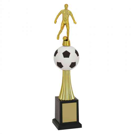 Troféu de Torneios e Campeonatos - Bola Preto e Branco - Futebol